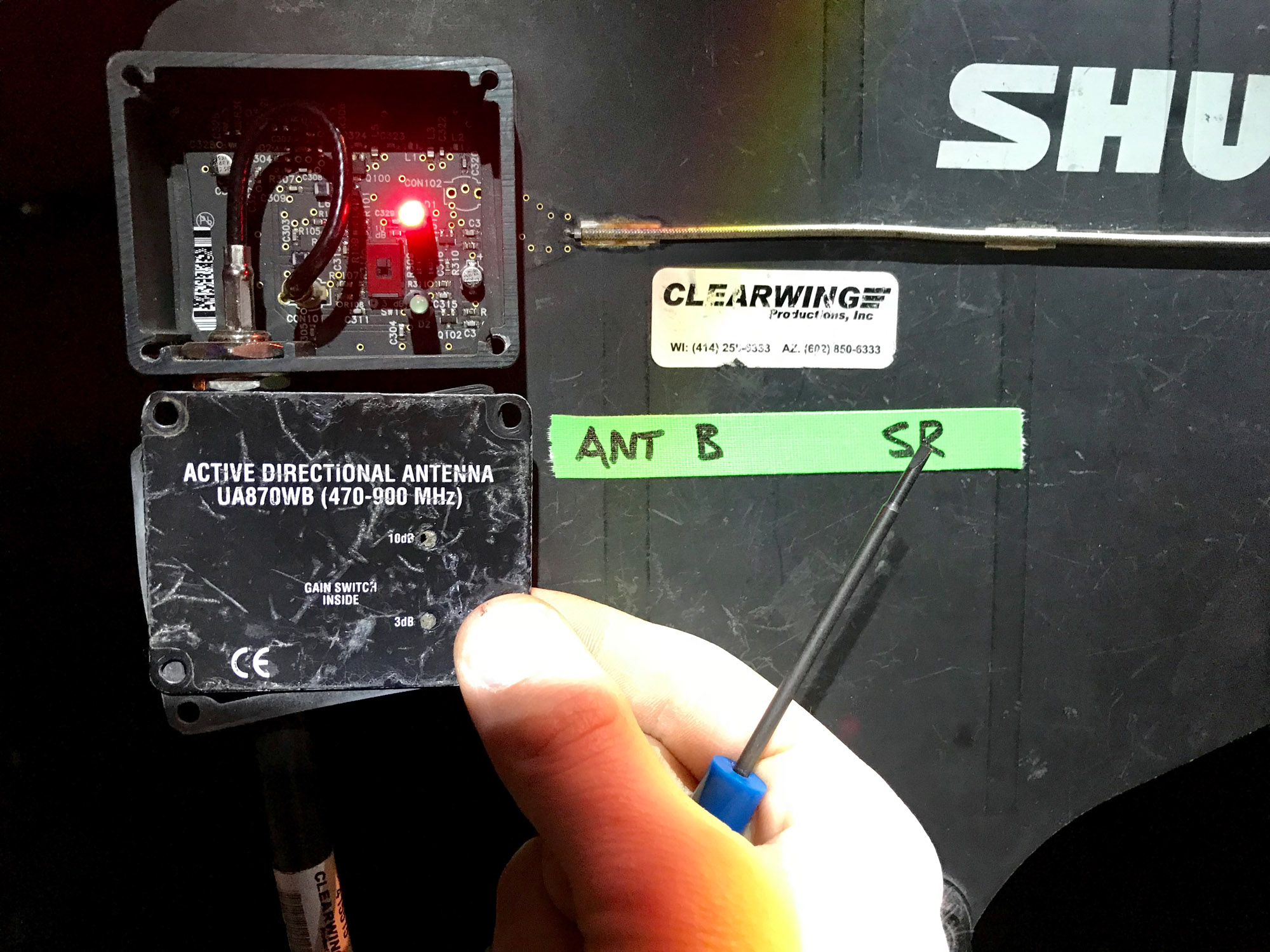 RF Coordination Training Antennas for Wireless Audio