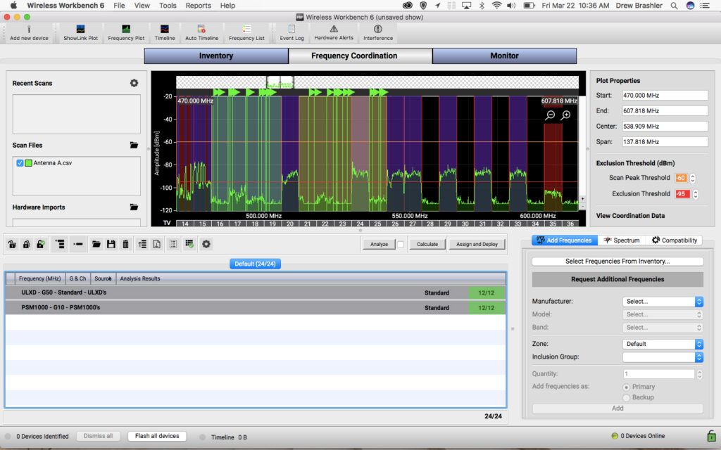 Shure Wireless Workbench 6 Tutorial Inclusion Groups