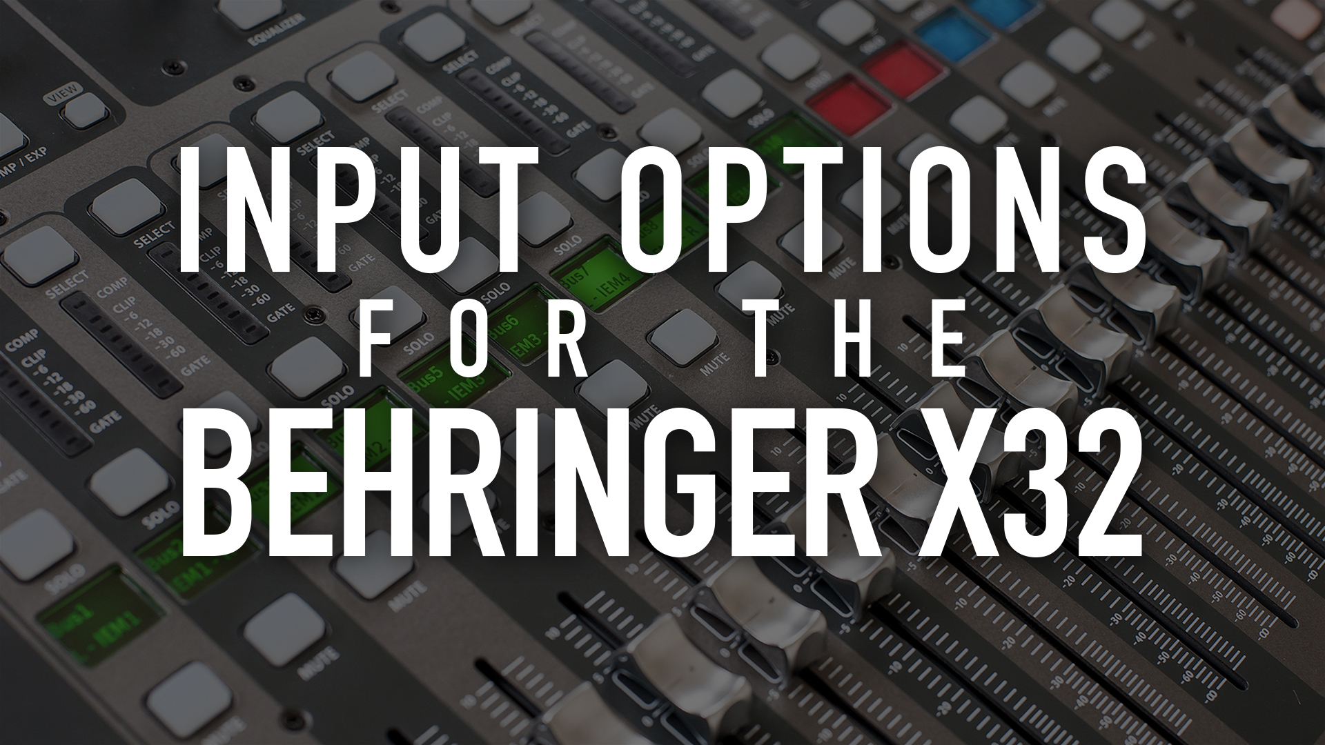 Behringer X32 Producer - Digital Mixer with MIDAS Preamps
