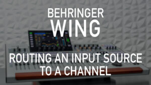 Behringer Wing Video 103 - Routing an Input Source to a Channel: This video is the third of the Behringer Wing 100 level tutorial videos. In this video I explain how to route an input source to a channel.
