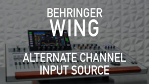 Behringer Wing Video 105 - Alternate Channel Input Source: This video is the fifth of the Behringer Wing 100 level tutorial videos. In this video I explain the ALT or Alternate Channel Input Source.