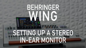 Behringer Wing Video 109 - Setting Up a Stereo In-Ear Monitor IEM: This video is the ninth of the Behringer Wing 100 level tutorial videos. In this video I explain how to set up a in-ear monitor feed on the board.