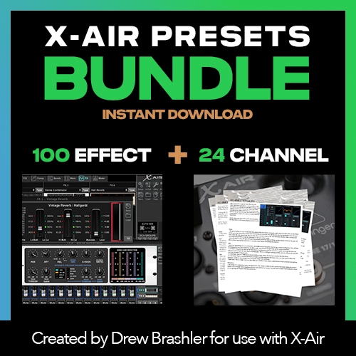 Channel Presets & Effects Presets Library for the Behringer X-Air & Midas MR18