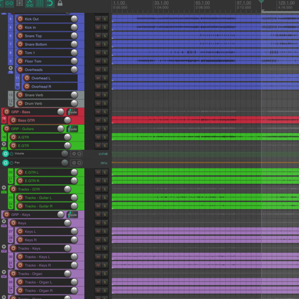 MultiTrack Mixing Practice