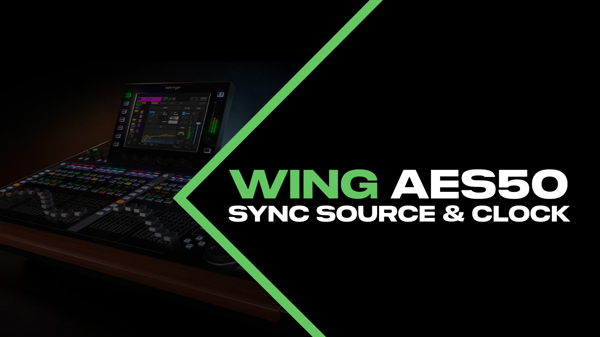 WING Sync Source and Clock: How to Set Up AES50 Correctly - Drew
