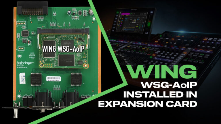 Behringer WING Waves SoundGrid WSG-AoIP