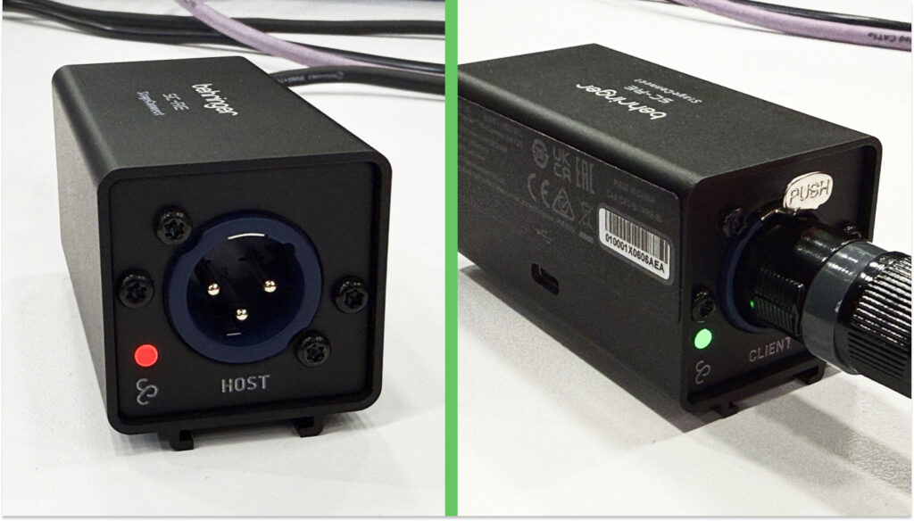 Details of the ports of the Behringer SC-RE StageConnect repeater