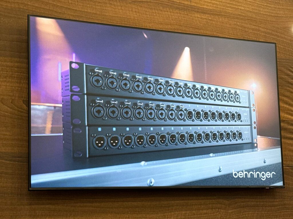 The new Behringer SC88, Behringer SC16-O, and Behringer SC16-I stacked together