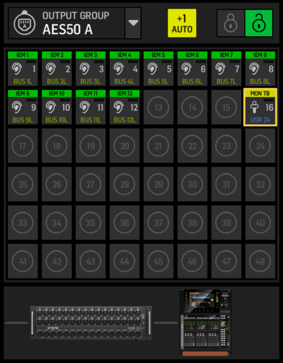 Connect two Behringer WING to same DL32 - Routing IEM outputs to the FOH Console (WING #1)