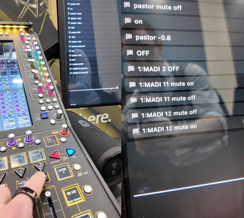 Trying DiGiVoice on a DiGiCo Quantum 112 at NAMM 2026