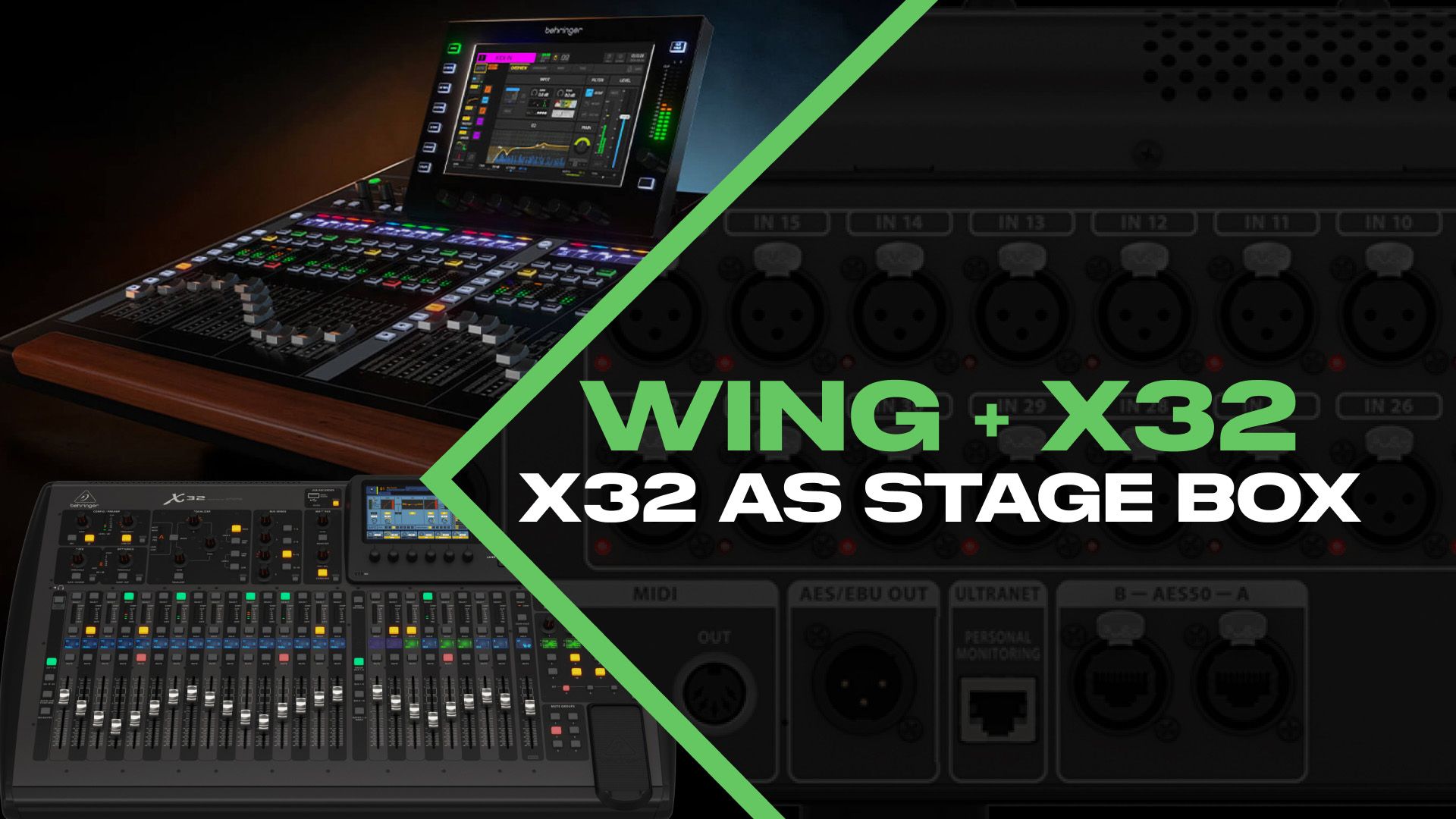 かみほページ How to Use Your Behringer X32 as a Stage Box for the WING - Drew